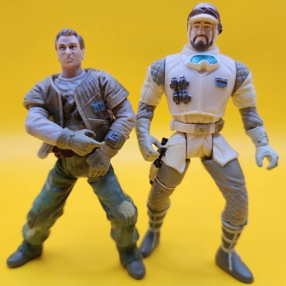 1997, 2002 Star Wars Endor Hoth Rebel Soldier Action Figures Kenner Hasbro